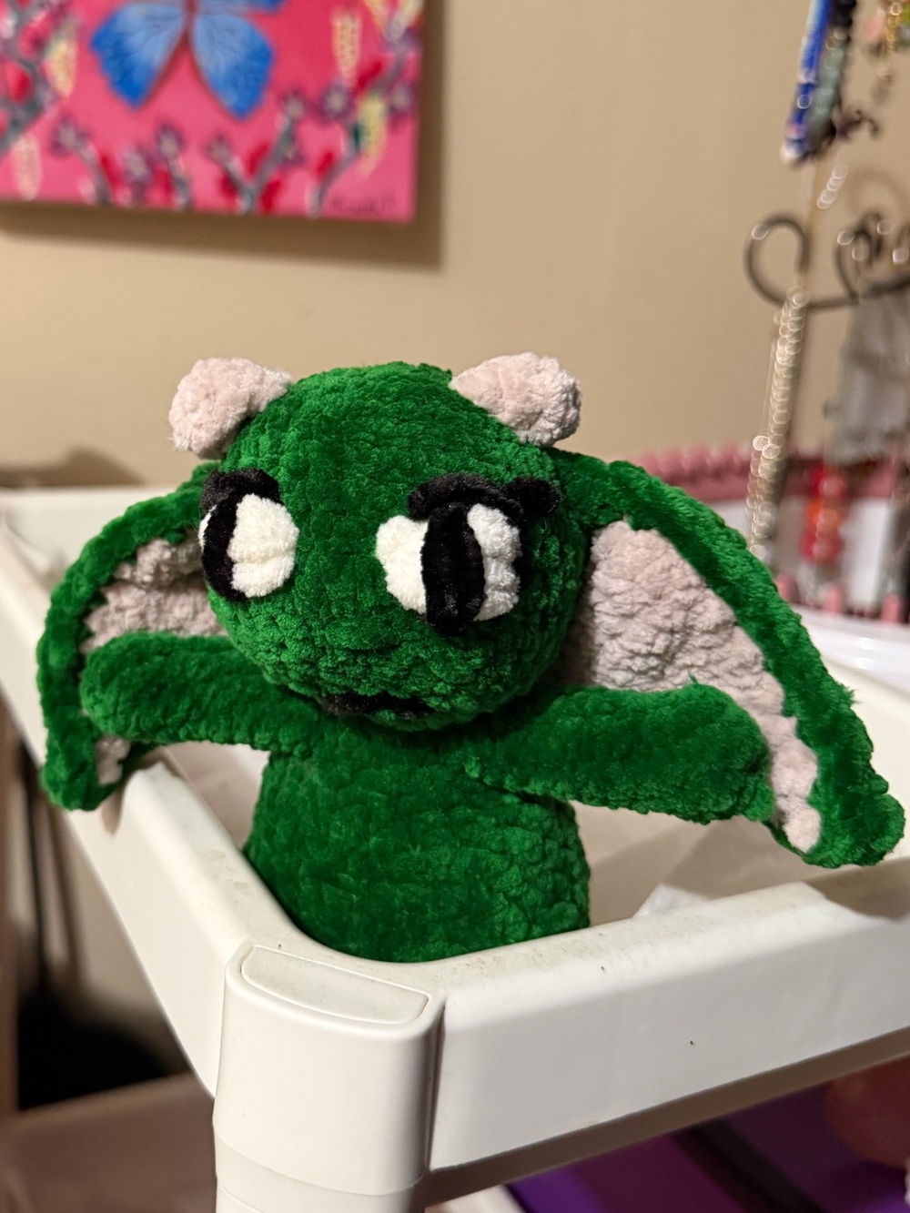 Handmade Crochet Cute Green Goblin Plushie